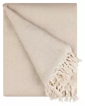 Покрывало BOHORIA Tulum Sepia, 230x1x170 см, бежевый