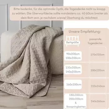 Покрывало CalmyHOME, бежевый