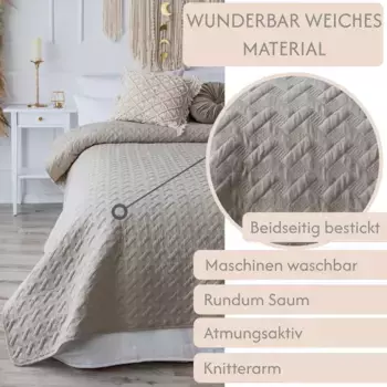 Покрывало CalmyHOME, бежевый