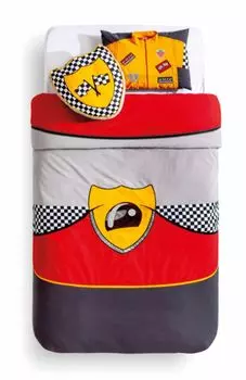 Покрывало Cilek и 2 подушки Pitstop с мотивом, комплект для детской комнаты