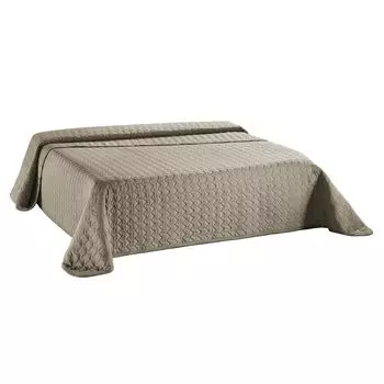 Покрывало Dreamlike 220х240 серо-коричневый PES микрофибра 70г/м 80г/м дизайн стеганый aqua-textil