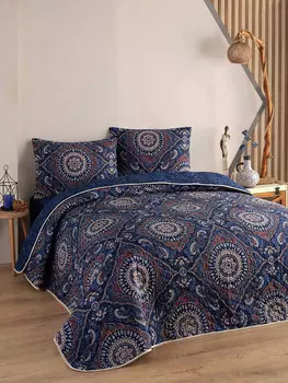 Покрывало Elizabed, темно-синий