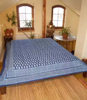 Покрывало Guru-Shop, темно-синий