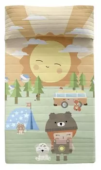 Покрывало Happynois Camping, 4x180x260 см, разноцветный