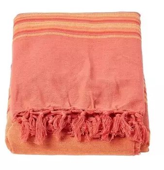 Покрывало Homescapes Morocco gestreift, 150x1x200 см цвет terracotta