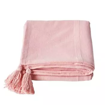 Покрывало Homescapes Rajput, 150x1x200 см, розовый