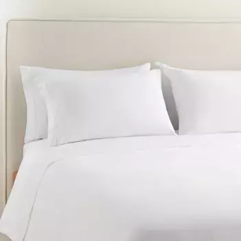 Покрывало из атласа и хлопка, 300 нитей El Corte Ingls, белый