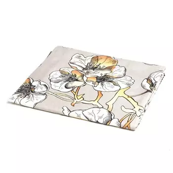 Покрывало из хлопкового перкаля - Ninfa Lisola, серый