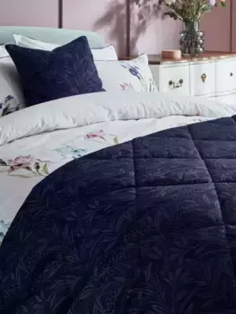 Покрывало Laura Ashley Barley Quilted, темно-синий