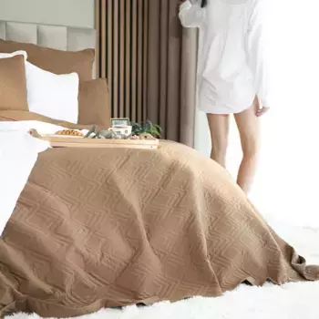 Покрывало MARKIZETA HOME, коричневый