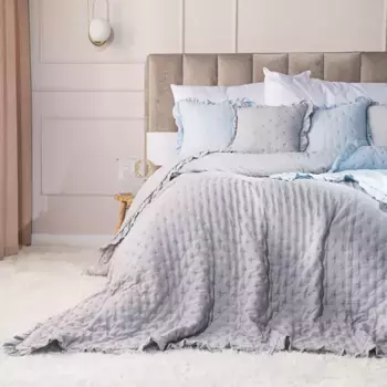 Покрывало MARKIZETA HOME, серый