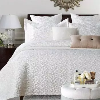 Покрывало Одеяло Покрывало для двуспальной кровати Спальня Белое Упаковка из 3 шт., 240 x 260 см Sonstige