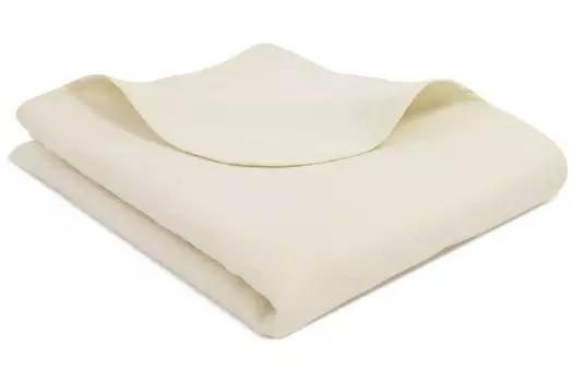 Покрывало, плед, 160х200 см, 100% хлопок-сырец белый (белый) Zollner