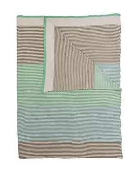 Покрывало/плед в полоску 130х170 см светло-зеленый Beddinghouse