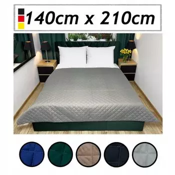 Покрывало, прошитое ультразвуком, с рисунком облаков. Покрывало для двуспальной кровати, мягкое и удобное (серое, 140 x 210) SILUK