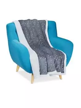 Покрывало relaxdays, цвет grau/wei