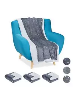 Покрывало relaxdays, цвет grau/wei