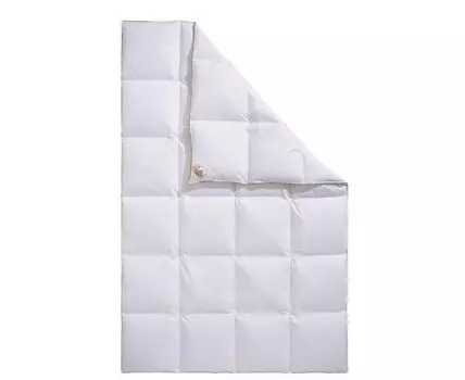 Покрывало RIBECO Kalle 90% Daune, 200x5x200 см, белый
