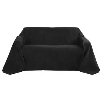 Покрывало romantica под замшу Beautissu, черный