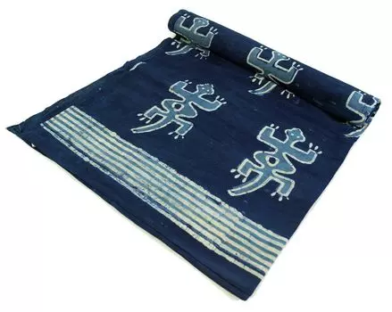 Покрывало с блочным принтом, покрывало на кровать и диван, настенная подвеска ручной работы, настенное полотенце - дизайн 14, кремово-белый, хлопок, размер: двойное 225*275 см Guru-Shop