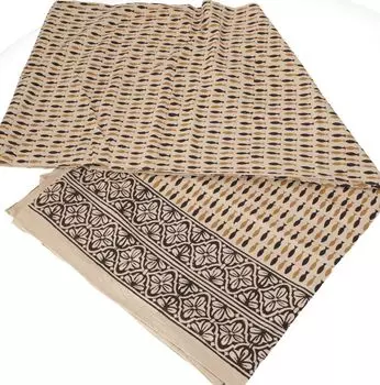 Покрывало с блочным принтом, покрывало на кровать и диван, настенная подвеска ручной работы, настенное полотенце — дизайн 6, кремово-белый, хлопок, размер: одиночное 150*200 см Guru-Shop