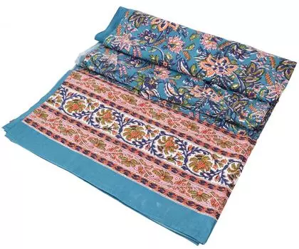 Покрывало с блочным принтом, покрывало на кровать и диван, настенная подвеска ручной работы, настенная ткань - дизайн 27, красный, хлопок, размер: одинарный 150*200 см Guru-Shop