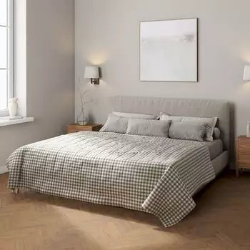 Покрывало с полосатой стежкой Dekoria