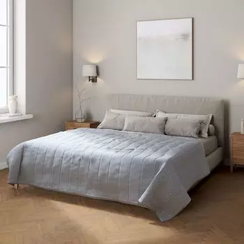 Покрывало с полосатой стежкой Dekoria