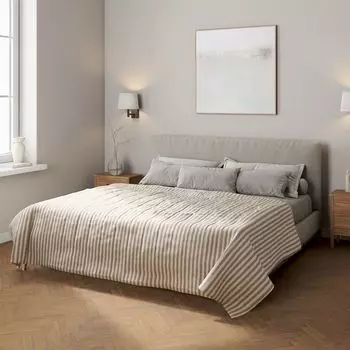 Покрывало с полосатой стежкой Dekoria