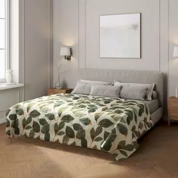 Покрывало с полосатой стежкой Dekoria, серый