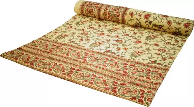 Покрывало с принтом, покрывало на кровать и диван, настенная подвеска ручной работы, настенная ткань — дизайн 17, красный, хлопок, размер: одинарный 150*200 см Guru-Shop