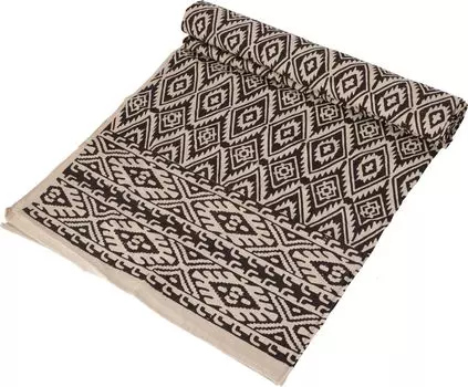 Покрывало с принтом, покрывало на кровать и диван, настенная подвеска ручной работы, настенная ткань — дизайн 5, кремово-белый, хлопок, размер: одинарный 150*200 см Guru-Shop