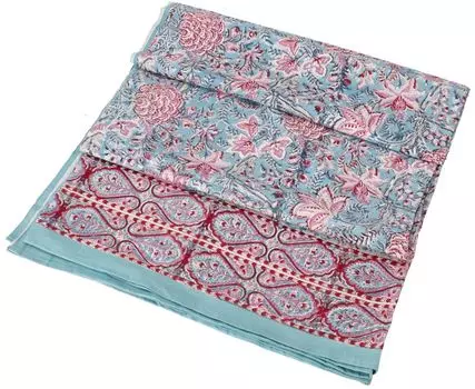 Покрывало с принтом, покрывало на кровать и диван, настенная подвеска ручной работы, настенная ткань - дизайн 28, красный, хлопок, размер: двуспальный 225*275 см Guru-Shop