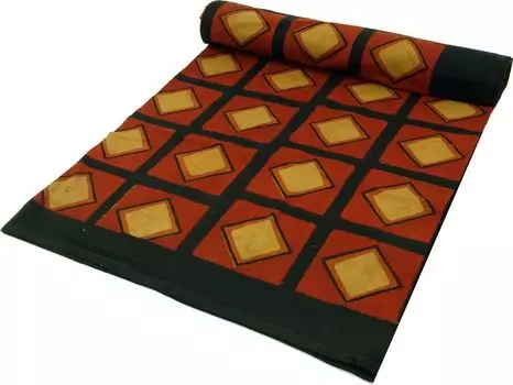 Покрывало с принтом, покрывало на кровать и диван, настенная подвеска ручной работы, настенная ткань — дизайн 33, светло-коричневый, хлопок, размер: одинарный 150*200 см Guru-Shop