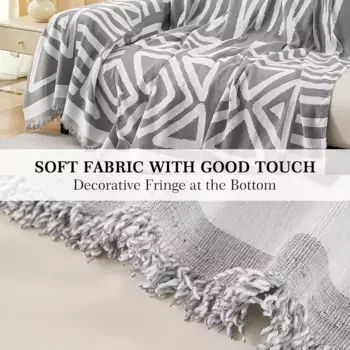 Покрывало Topchances, светло-серый