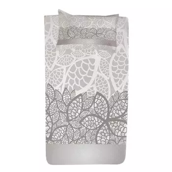 Покрывало twentyfourn-Set Lace, 220 см, серый/белый