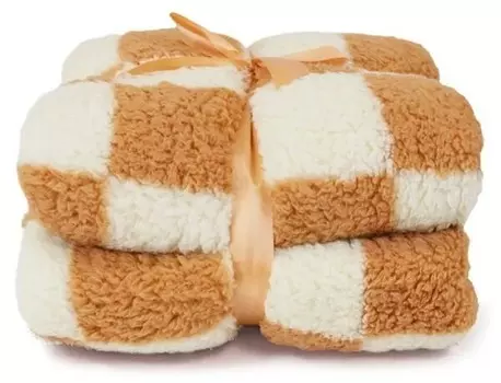 Покрывало Unique Living Check, 200x1x150 см, белый