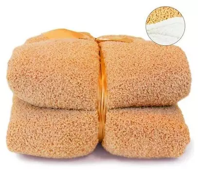 Покрывало Unique Living Douwe, 200x1x150 см цвет braun/orange