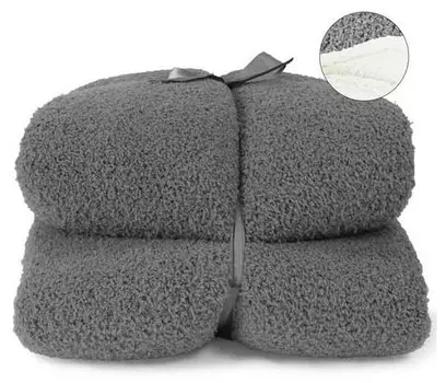 Покрывало Unique Living Douwe, 200x1x150 см, серый