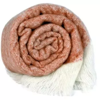 Покрывало Unique Living Feeke, 170x1x130 см цвет orangerot/wei