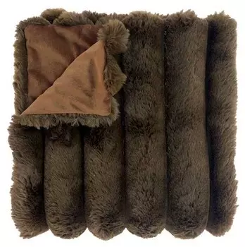 Покрывало Unique Living Liebe, 200x1x150 см цвет braun/dunkelbraun