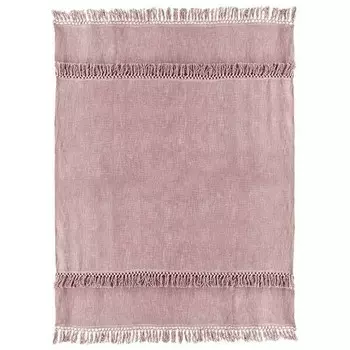 Покрывало Unique Living Saba, 180x1x130 см, старый розовый