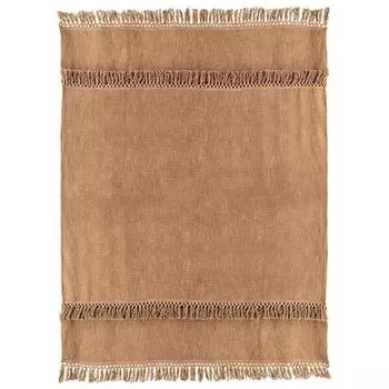 Покрывало Unique Living Saba, 180x1x130 см, светло-коричневый