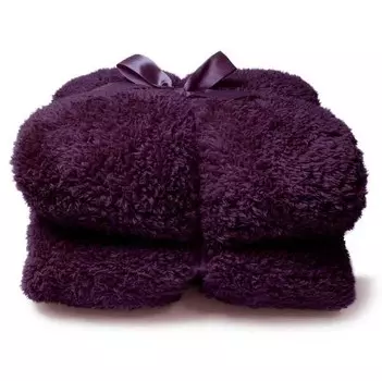 Покрывало Unique Living Teddy 2, 200x1x150 см цвет dunkellila