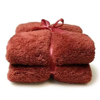 Покрывало Unique Living Teddy 2, 200x1x150 см цвет orangerot