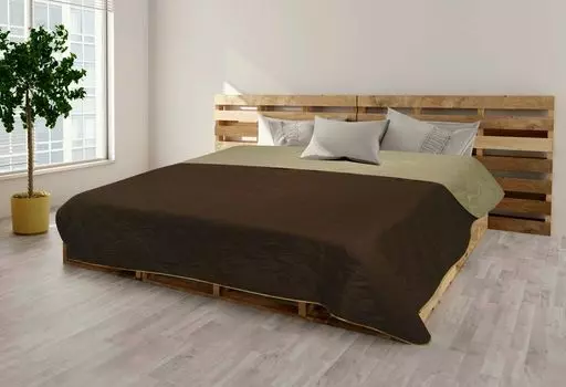 Покрывало, универсальное одеяло размером примерно 220 x 240 см, диван в стиле пэчворк, дизайн XXL: VINTAGE, однотонный, двусторонний, коричневый MB Warenhandel24