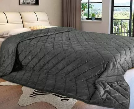 Покрывало WOLTU, пушистое приятное одеяло из микрофибры с ощущением кашемира, темно-серое, 220x240см