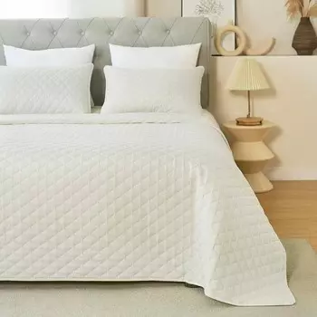 Покрывало WOLTU soft & Light, 220х240 см с 2 наволочками 50х70см бежевый