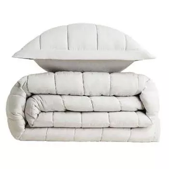 Покрывало Zara Home Checked Microfibre, серый