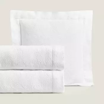 Покрывало Zara Home Jacquard, белый